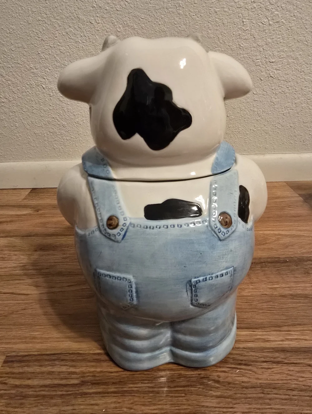 Vintage 1990s Savoy Housewares ceramic Cow Cookie Jar - Picture 5 of 11